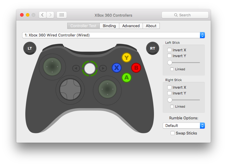 xbox 360 controller for mac 10.12